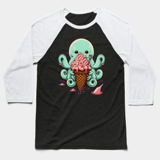 Ice Cream Snack Time Baseball T-Shirt